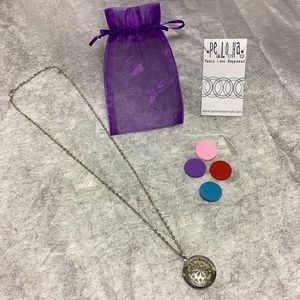 Pe La Ho Silver Essential Oil Diffuser Pendant Necklace